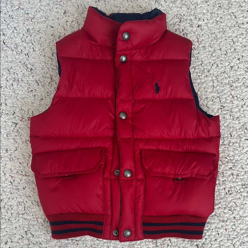 Ralph Lauren Red Puffer Vest